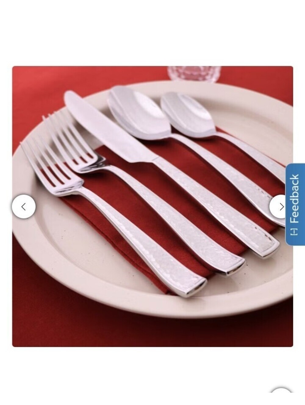 Gourmet Settings Terra 20 18/0 Stainless Steel Flatware Set 20 Piece